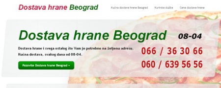 Dostava hrane Beograd
